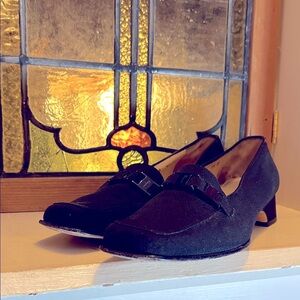 Salvatore Ferragamo Black leather Loafers with Low Heel